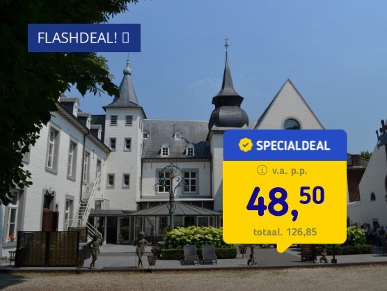 4*-kasteelhotel Zuid-Limburg + ontbijt